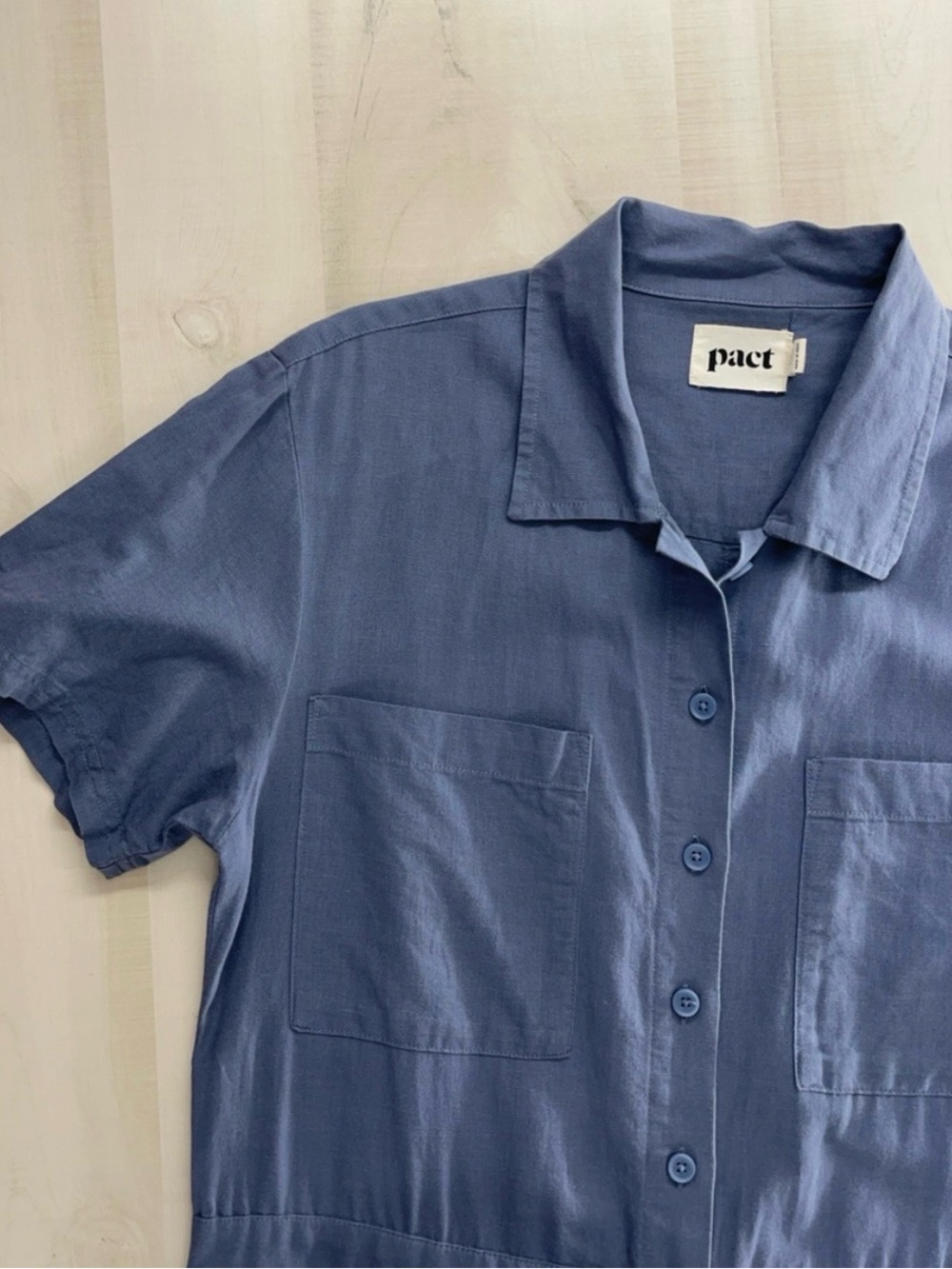 PACT organic utility jumpsuit - Picture 2 of 5